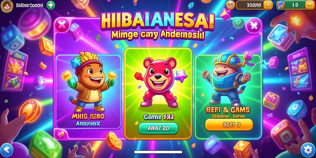 rajabotak - Tampilan level baru yang penuh warna dan detail.